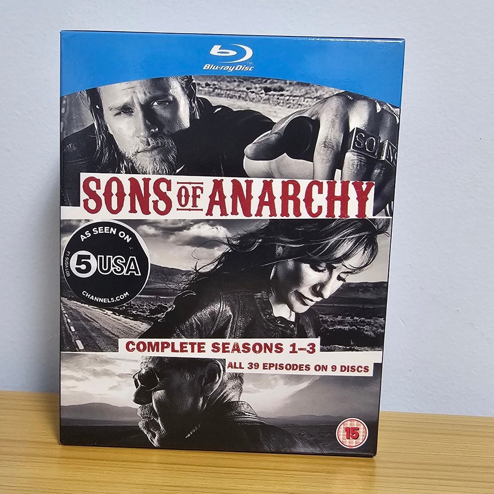 Sons of Anarchy Blu-ray Season 1-3‎ Box DVD Set